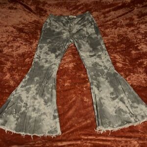 Peach Love flare jeans